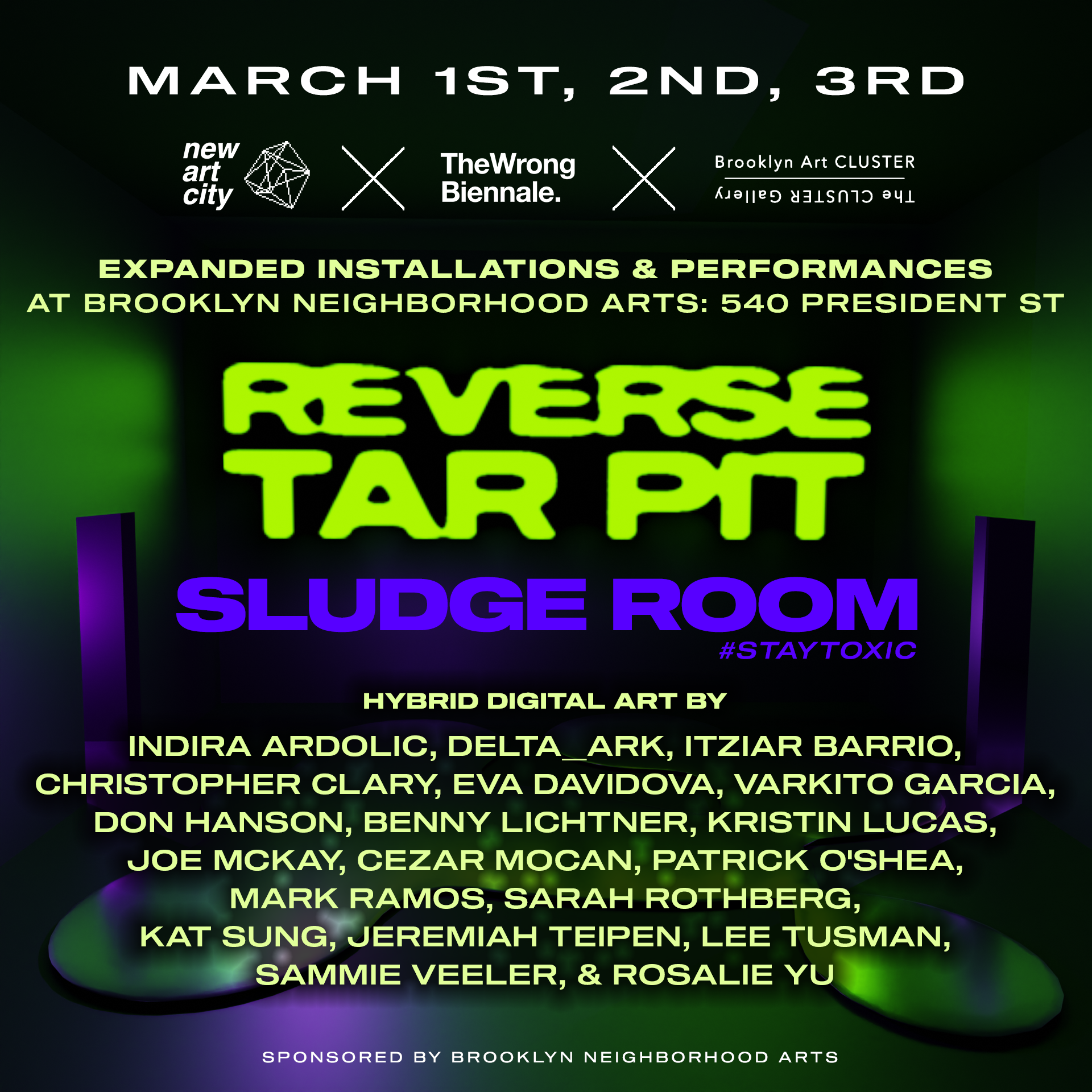Reverse Tar Pit Show flyer